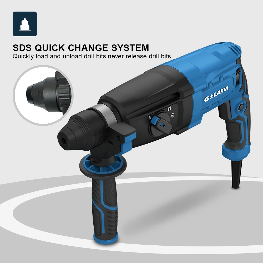 Электрический перфоратор Galaxia SDS Plus мощностью 710 Вт сверлильный молоток 24