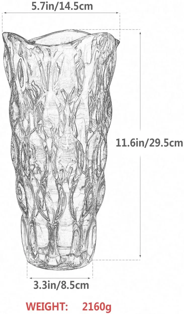 Decanter and Decorative Design Glass Vase Used  for Home Hotel and Wedding Decor Colorful Modern Design Glass Vase