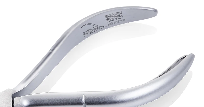 NGHIA N-03 профессиональная кусачки для кутикулы ногтей впечатляющая нержавеющая сталь с серой отделкой в коробке экспортная модель маникюра и педикюра