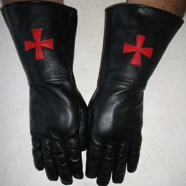Masonic Regalia Leather Gloves Knight Templar Custom Mason High Quality