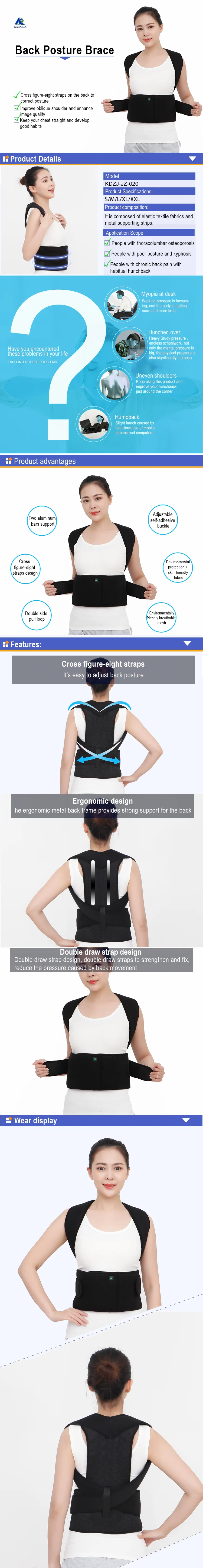 Oem Odm Back Brace And Posture Corrector Upper Spine Support - Buy ...