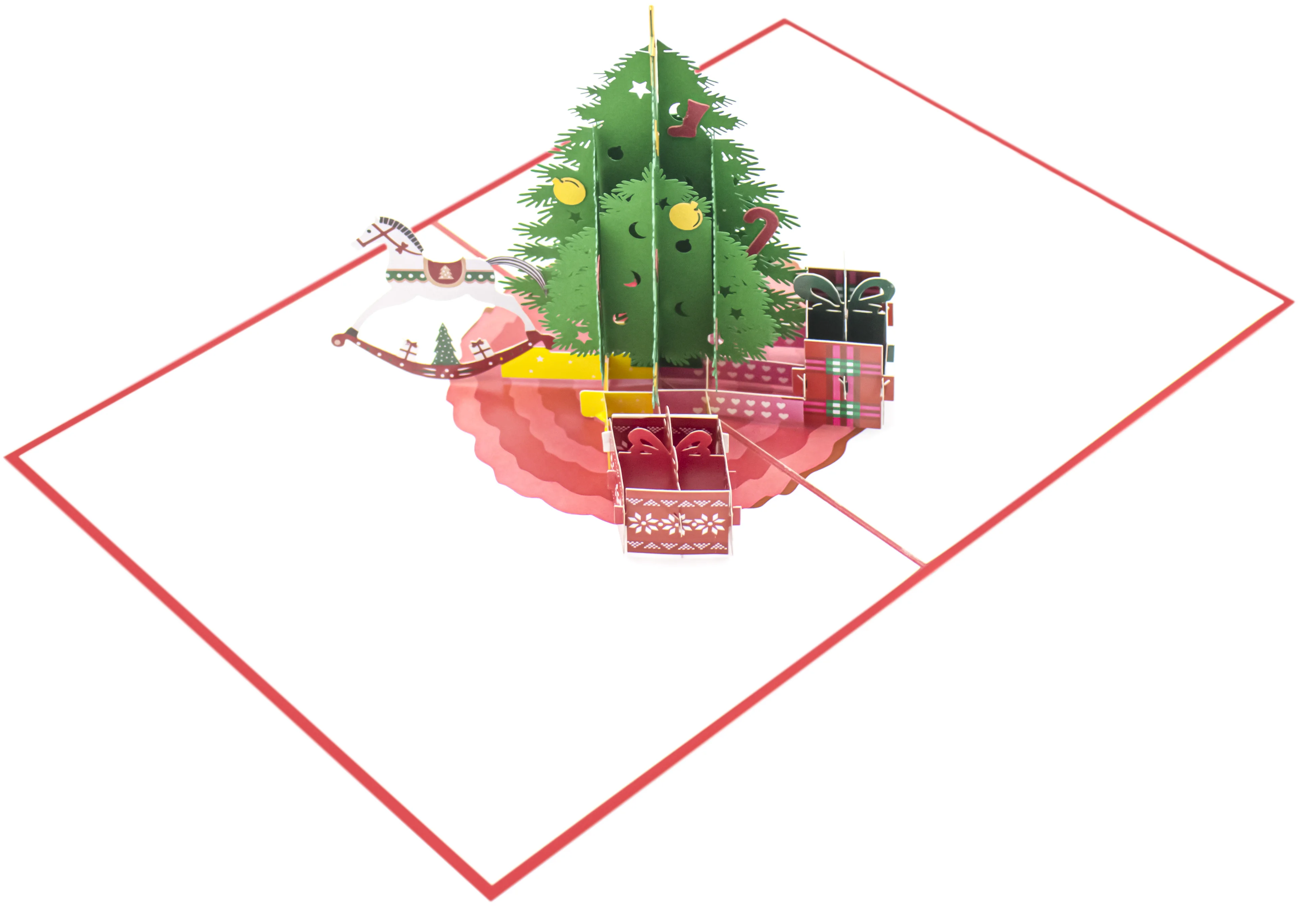 Handmade Xmas Tree 3d Pop Up Cards Christmas Pop Up Card Christmas Party  Invitation Custom Design Holiday Gifts Paper Crafts - Buy 3d Pop Up Cards  Paper Crafts Greeting Gifts,Christmas Party Invitation,Christmas