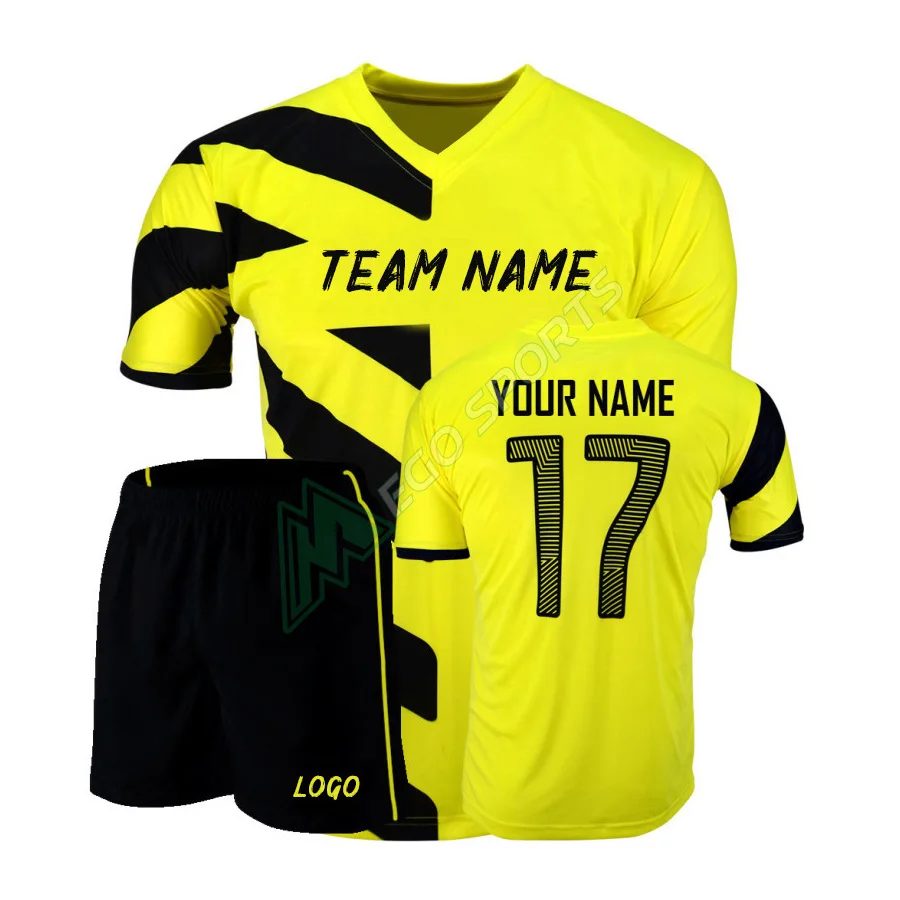 Multicolor Polyester New Design Sports Apparel - Black Yellow Pattern