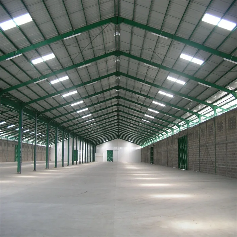 Corrugated Multi Span Steel Structure Building Double Span Steel Warehouse Buildings