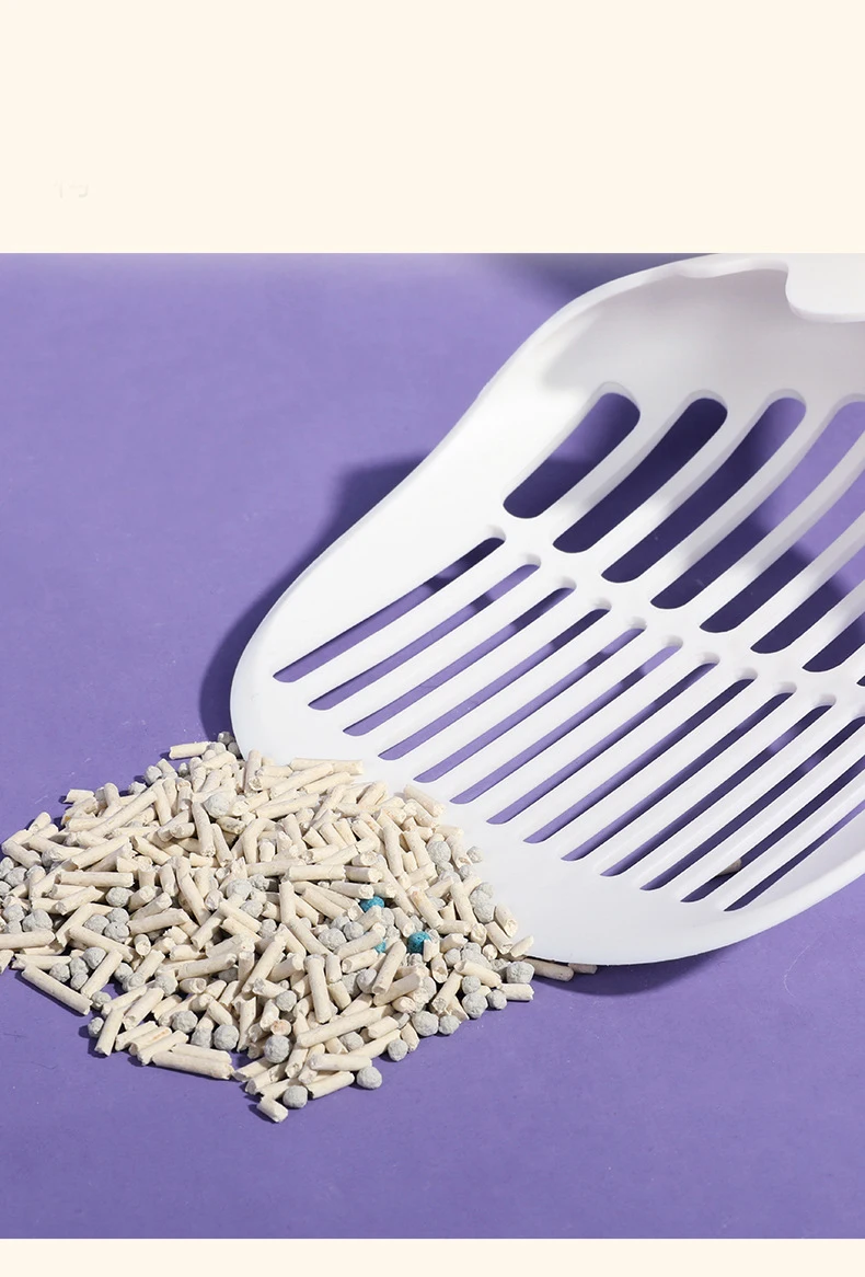 New 2024 Pet Toilet Picker Plastic Shovel Sifter Plastic Extended Cat