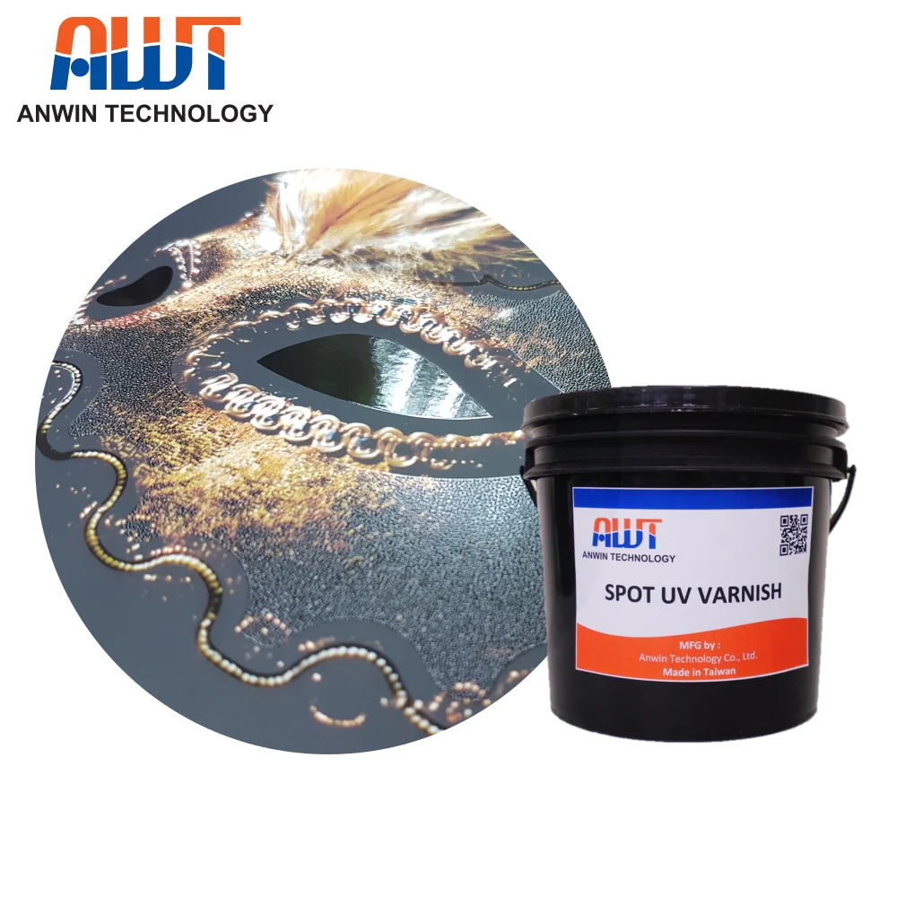 UV Screen Varnish with Particle Effect