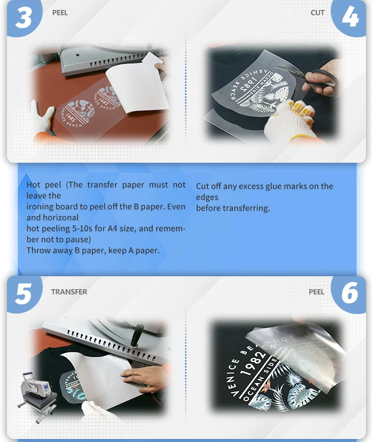 8 By 11 Inches 1 Opaque Iron On Heat A B Transfer Laser Paper For Dark Tshirts Buy A B Laser