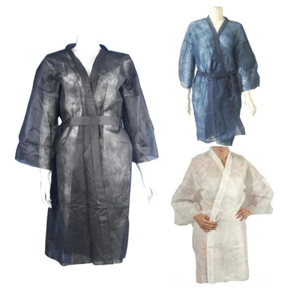 Kimono desechable para salones de belleza, bata no tejida para spa