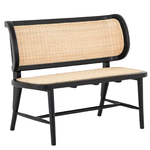 Viet Nam Factory Popular Rattan Bench Sustainable Breathable Ratan Bench Chair Storage Waterproofing Bench