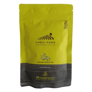 25g Thai Premium Jasmine Green Tea Pyramid Tea Bags Choui Fong Brand 2.5 g 10 tea bags for Drinks Beverage from Thailand