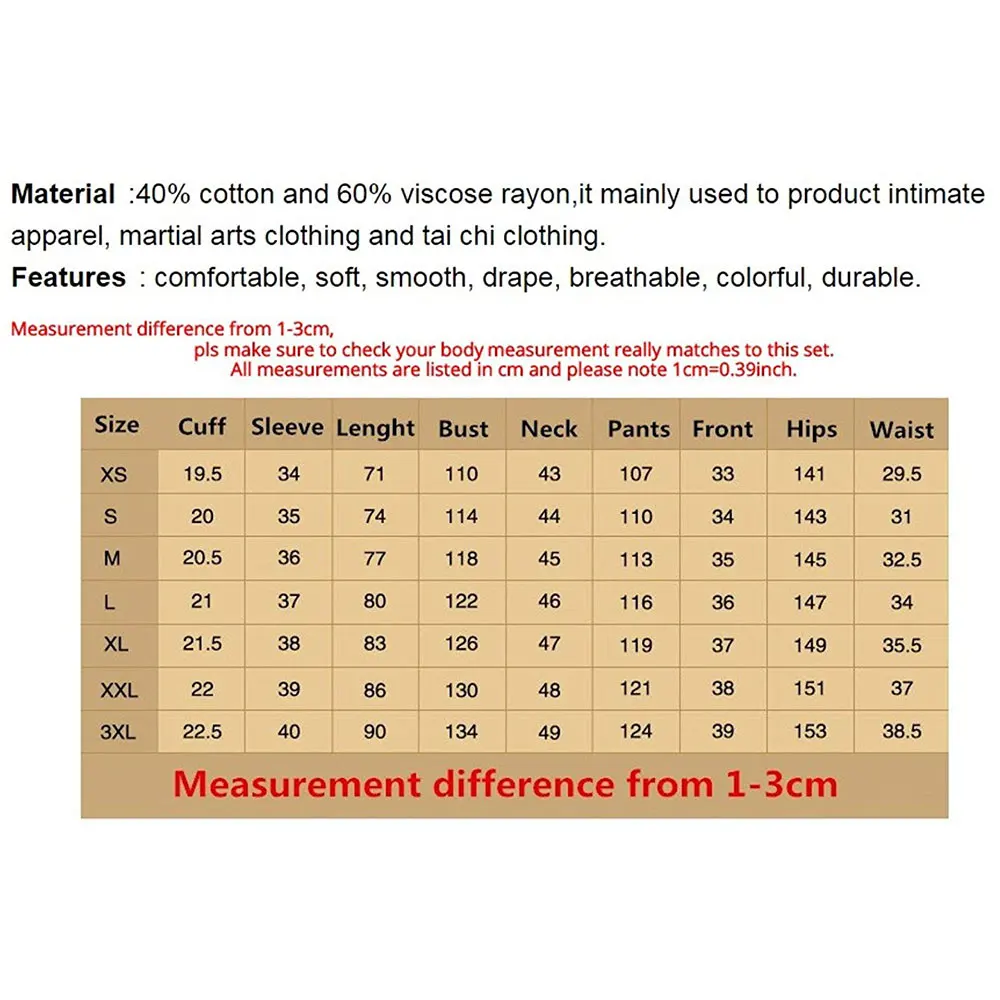 
 Индивидуальная форма кунгфу для мужчин и женщин  