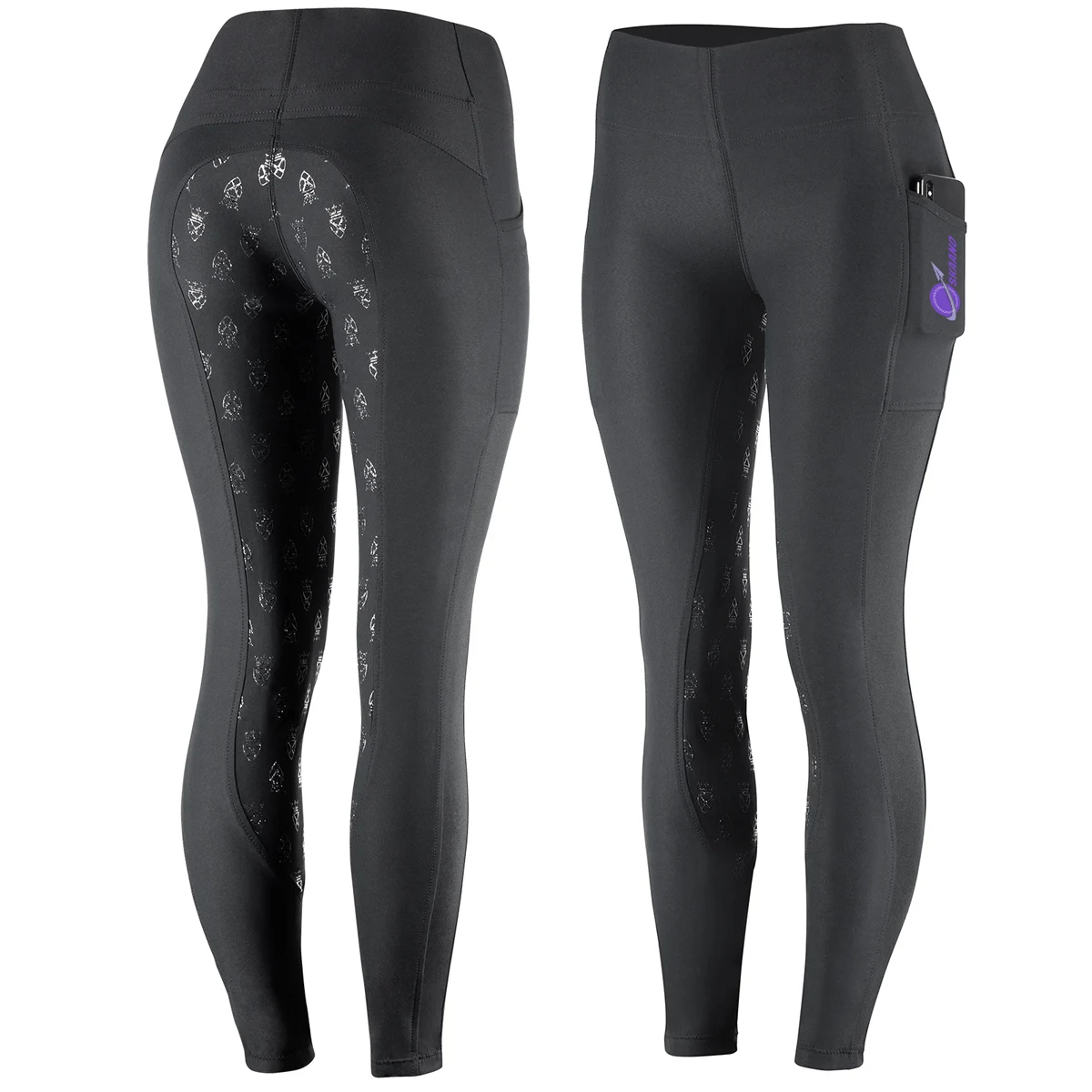 Riding Tights With Phone Pockets Silicon Seat Horse Riding Tights Riding Legging