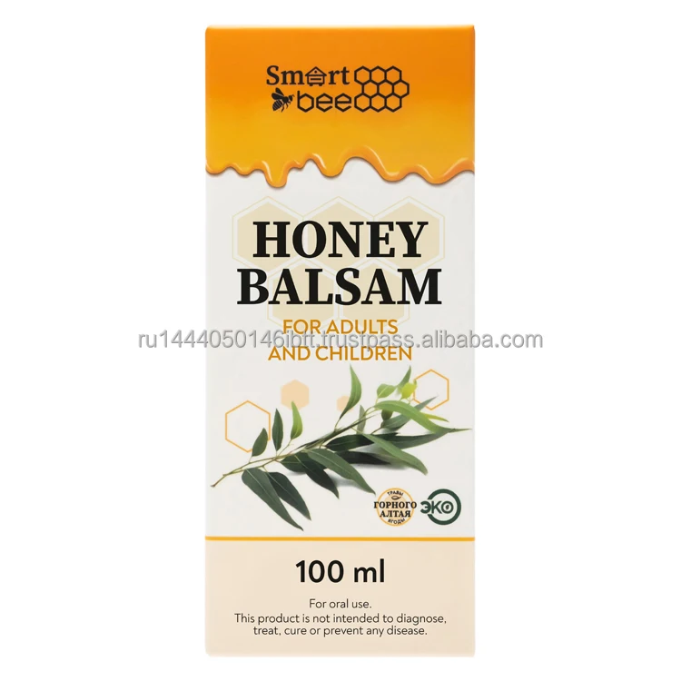 Бальзам с медом для взрослых и детей, натуральное средство для укрепления иммунитета, витаминов и добавок