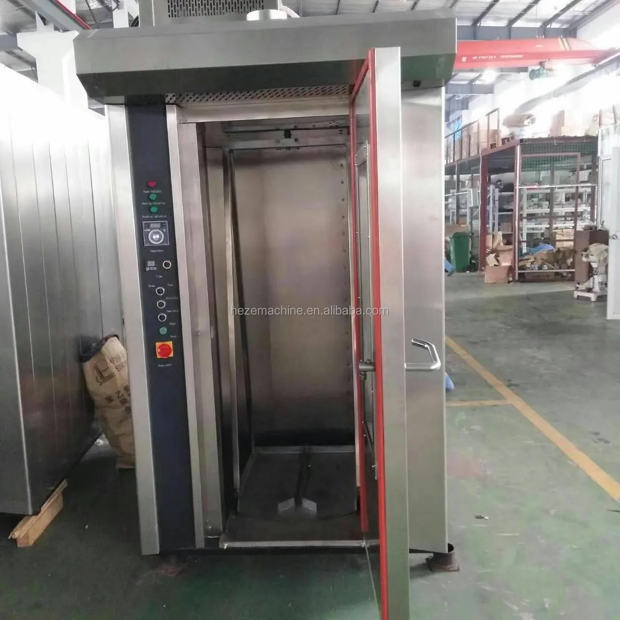 
 Коммерческая печь для выпечки хлеба, пекарское оборудование, 32 лотка, вращающаяся стойка для хлеба, духовка  