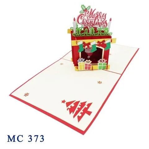 Santa 3D Pop up Card Gifts & Crafts Handicraft Paper From Vietnam Custom Design Top Trending Product Best Seller