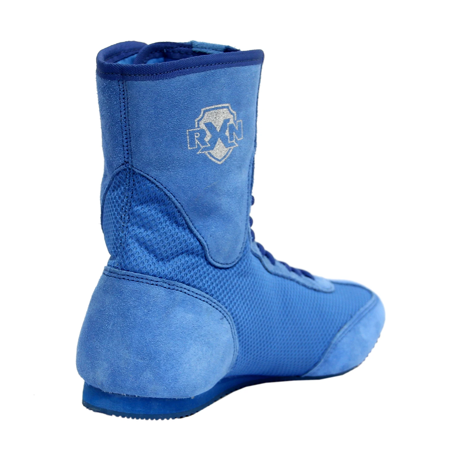 Men's Professional Boxing Shoes Kabbadi Boots in Black Leather