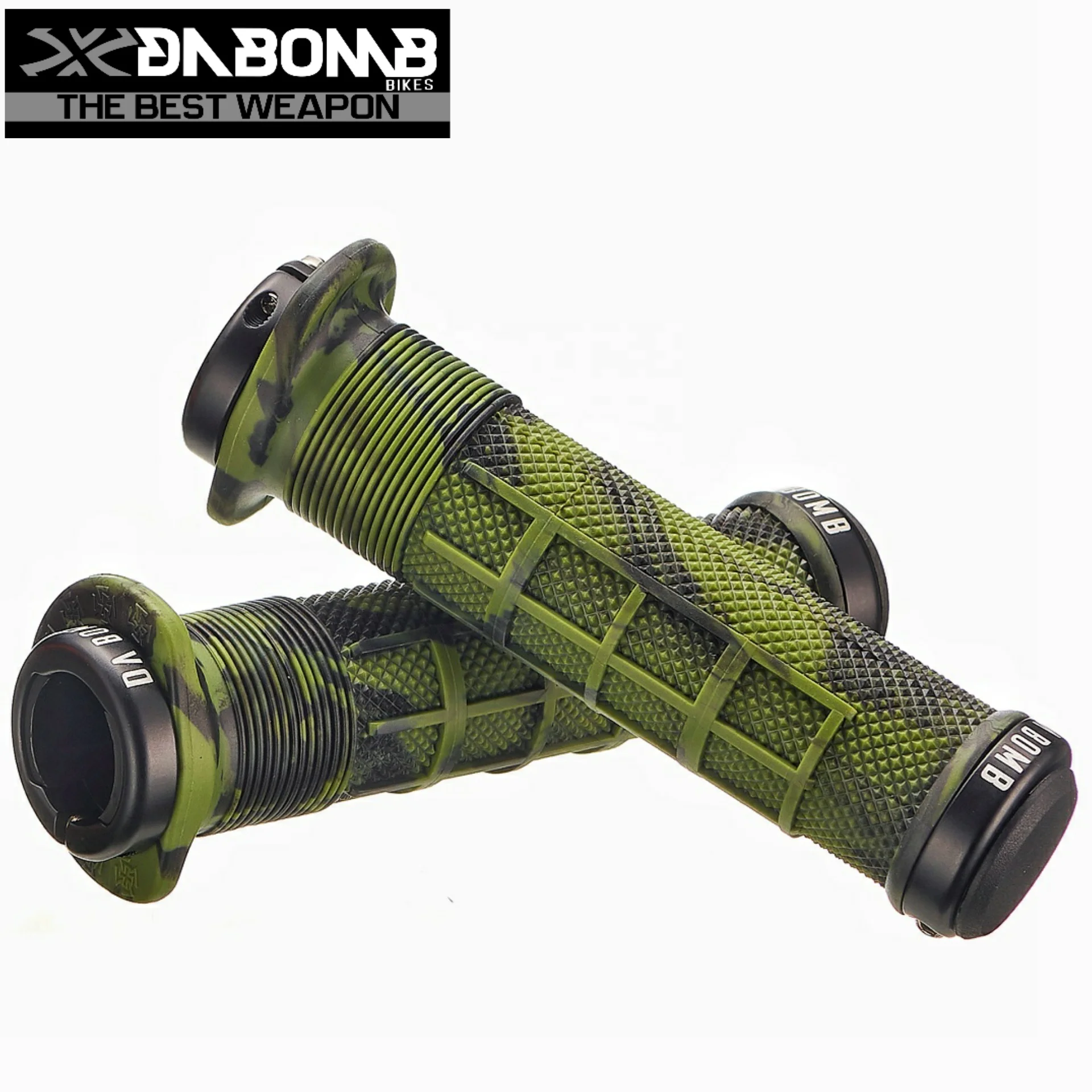 DABOMB MTB Enduro Camo LockOn Skidproof Mountain Bike Grips Alibaba