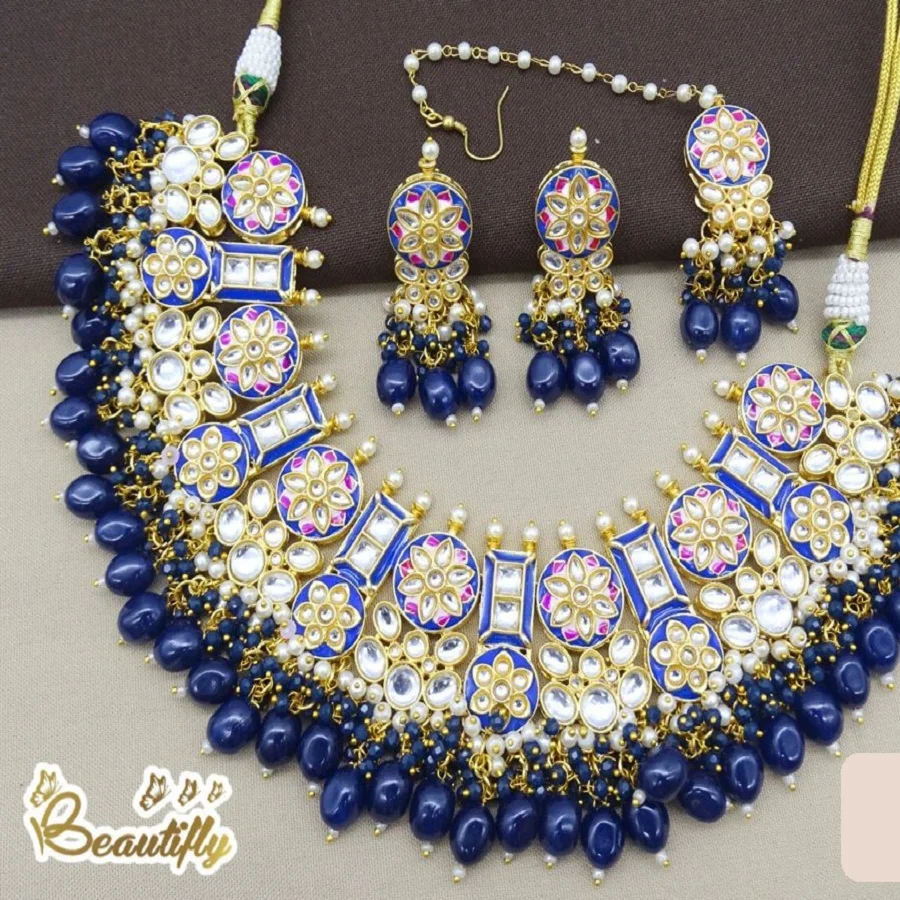 Wonderful Real Kundan Jaypuri Necklace 