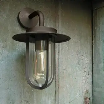 Montparnasse Traditional Light / Outdoor Bronze Wall Light / Bronze Plated And Clear Glass