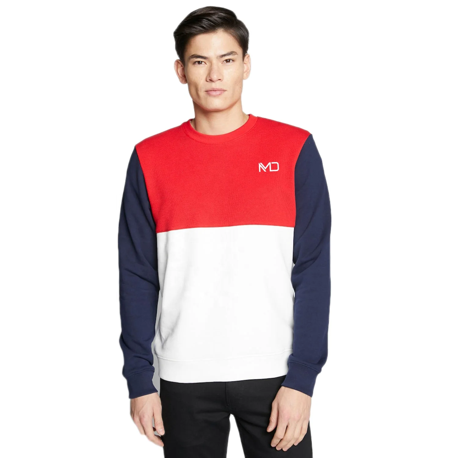 Polyester Sweatshirt Quarter Zip Green 