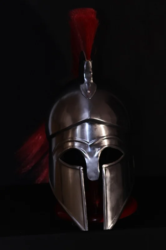300斯巴达头盔中世纪带红色毛皮头盔有现货批发价格