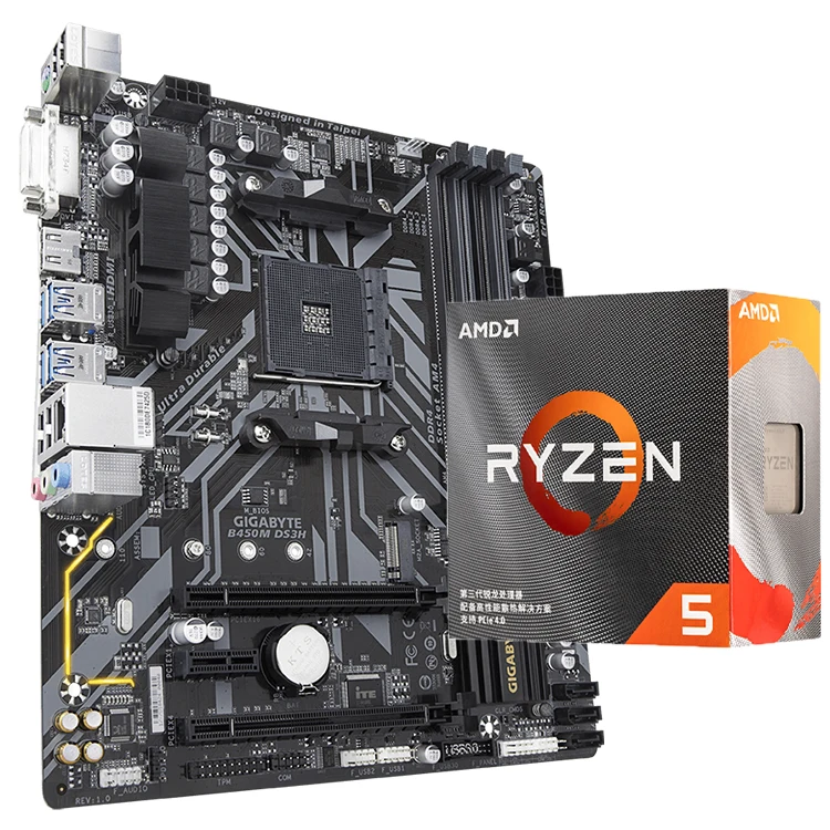 GIGABYTE-B450M-DS3H-Used-Micro