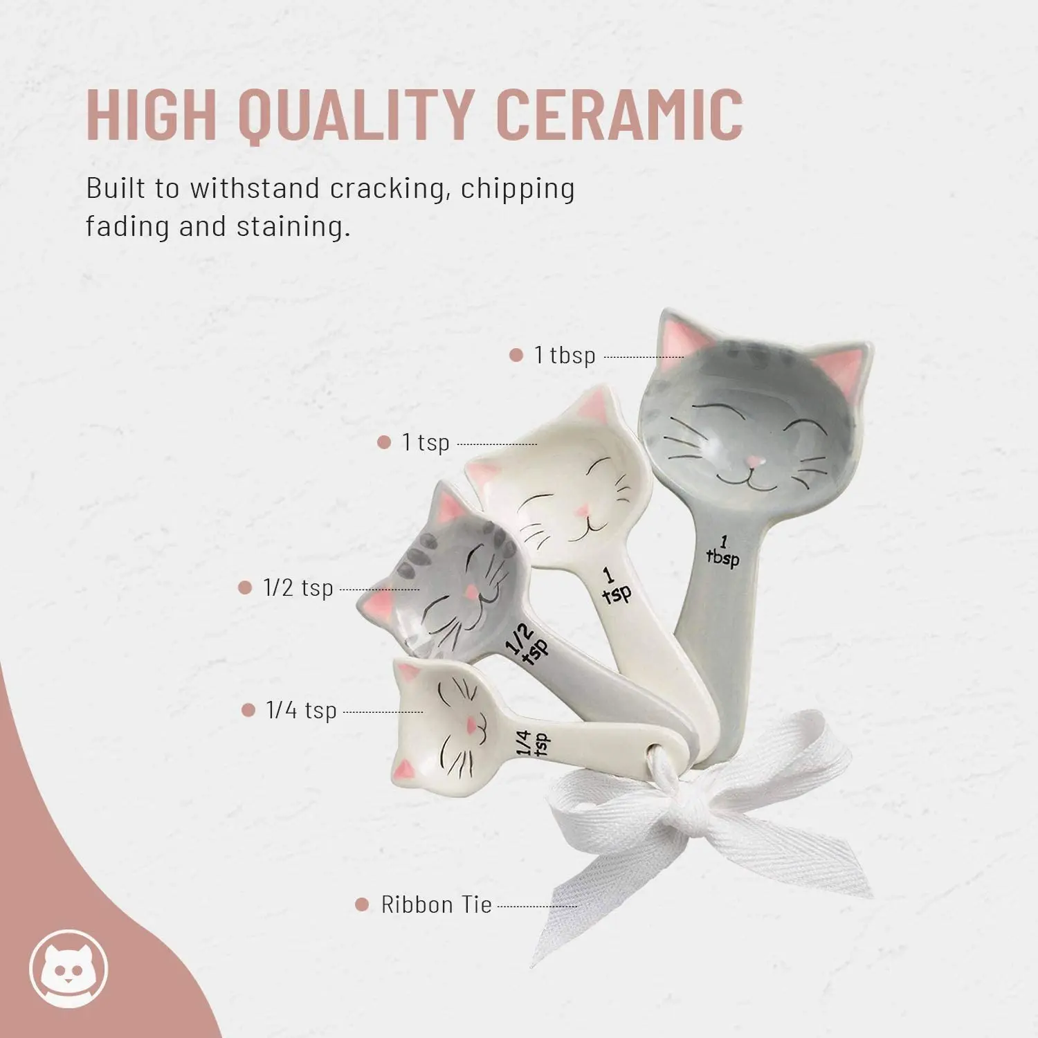 Cat Ceramic Measuring Spoons - World Market