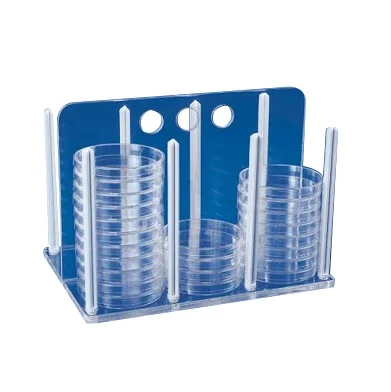 Petri Drying Rack Radical Transparent Rack for Petri Dishes Material Polymethyl ...