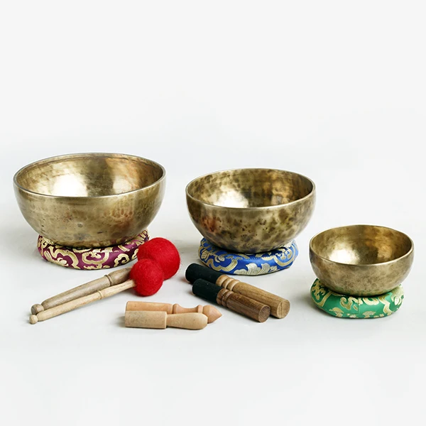 100% Natural Handmade 7 Chakra Singing Bowl Set 