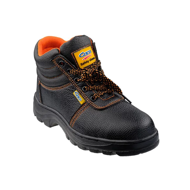 Best Price Black And Orange Color Design Steel Toe Anti Slip Safety Shoes For Construction Workers And Other Sector Field - Buy Mid Cut Safety Shoe Anti-slip Shoe Steel Toe Cap Steel