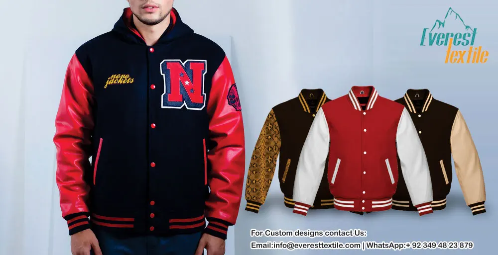 Hot Selling Custom Cool Style Fleece Winter Varsity Jackets Baseball ...
