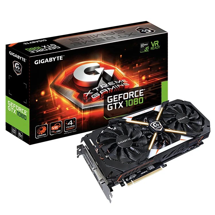 GIGABYTE NVIDIA GeForce GTX 1080 8GB Graphics Card - Used, PCI