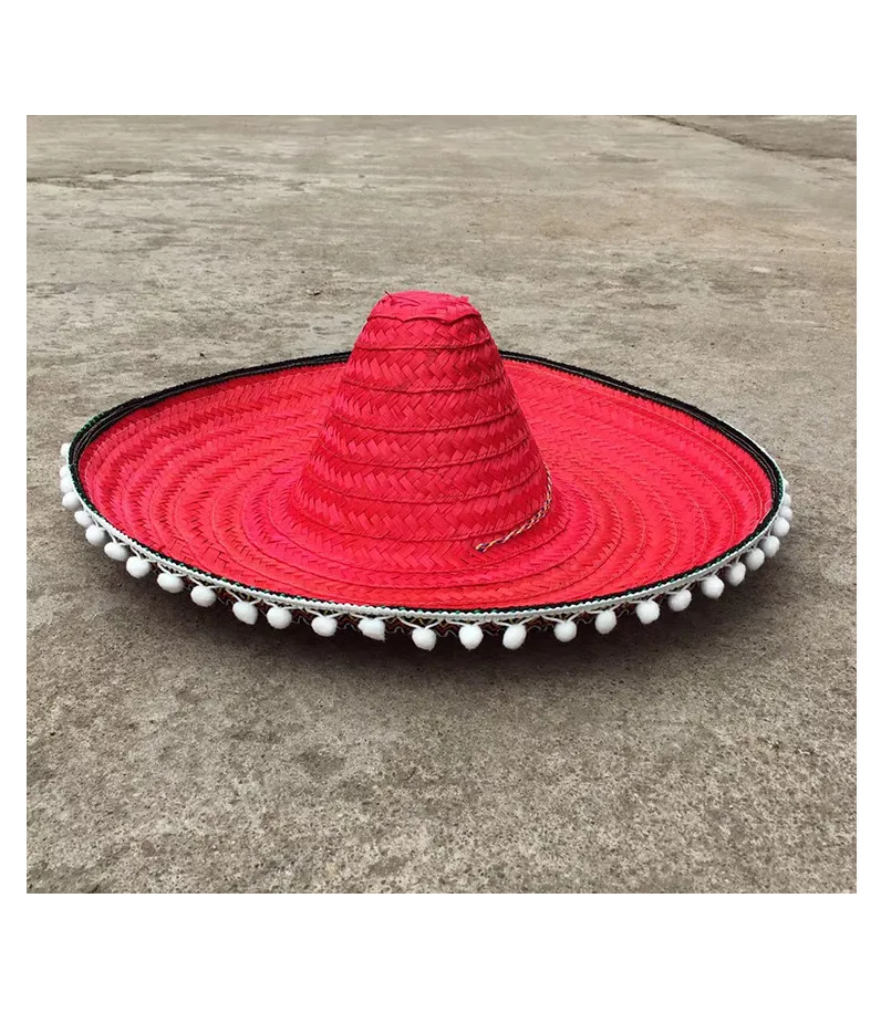 Mexico Sombrero Wide Brim Straw Hat 
