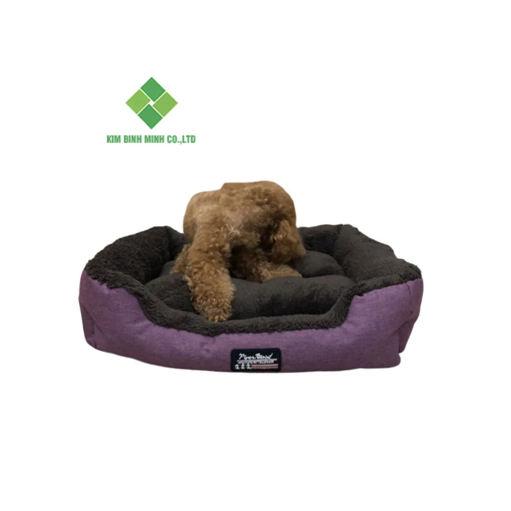New Design Round Hexagon Memory Foam Dog Cat Pet Bed Made In Vietnam