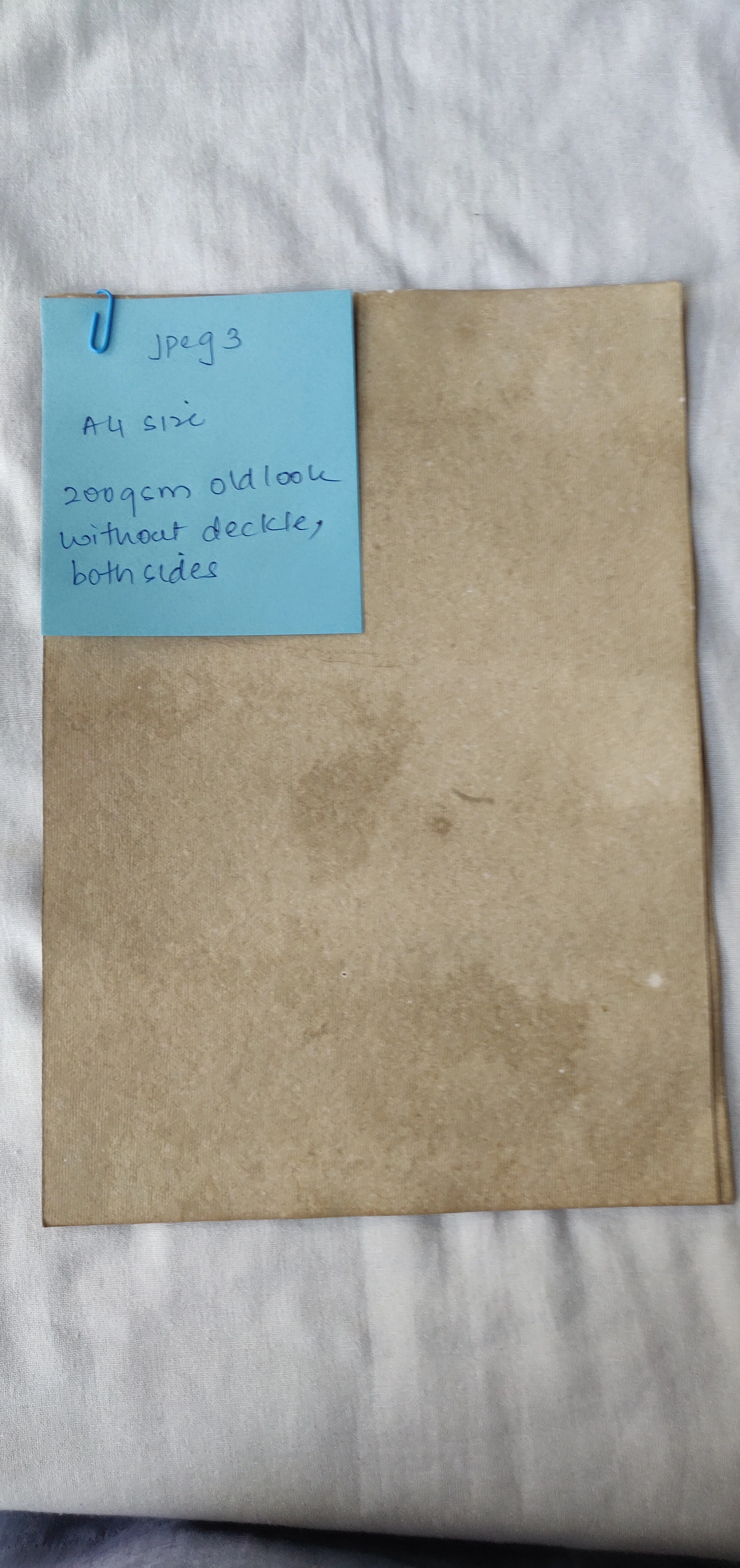 Old Look Paper Letter Writing Paper Sets Made From Deckle Edged Papers With Burnt Edges
