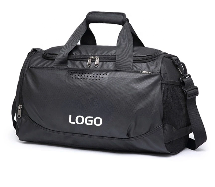 Custom Cheap Gym Bags Duffle Unisex Water Resistant Women Black Mens