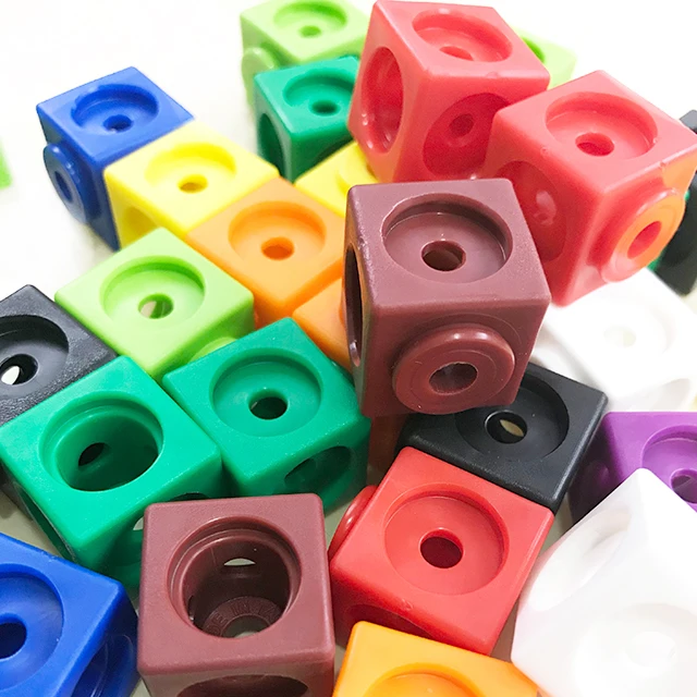 Education Plastic Linking Cubes For Math Teaching - Buy Cube Puzzles ...