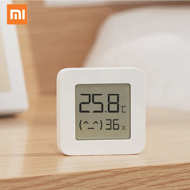 New Mi Temperature Humidity Monitor 2 Smart Digital Thermometer Hygrometer for Mijia App Temperature Humidity Monitor 2 Xiaomi