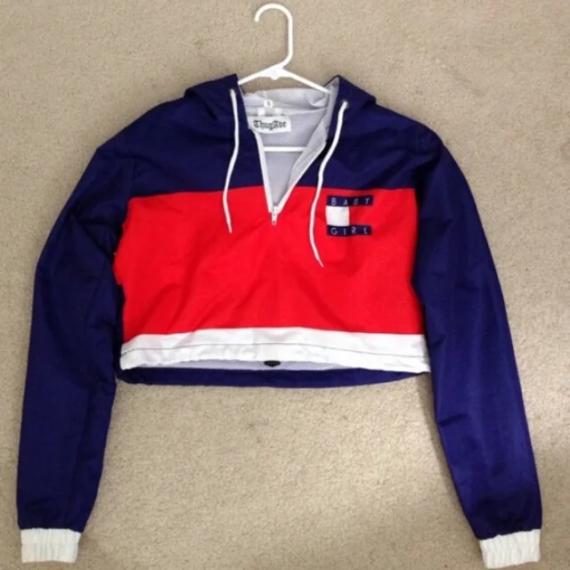 crop top windbreaker jacket
