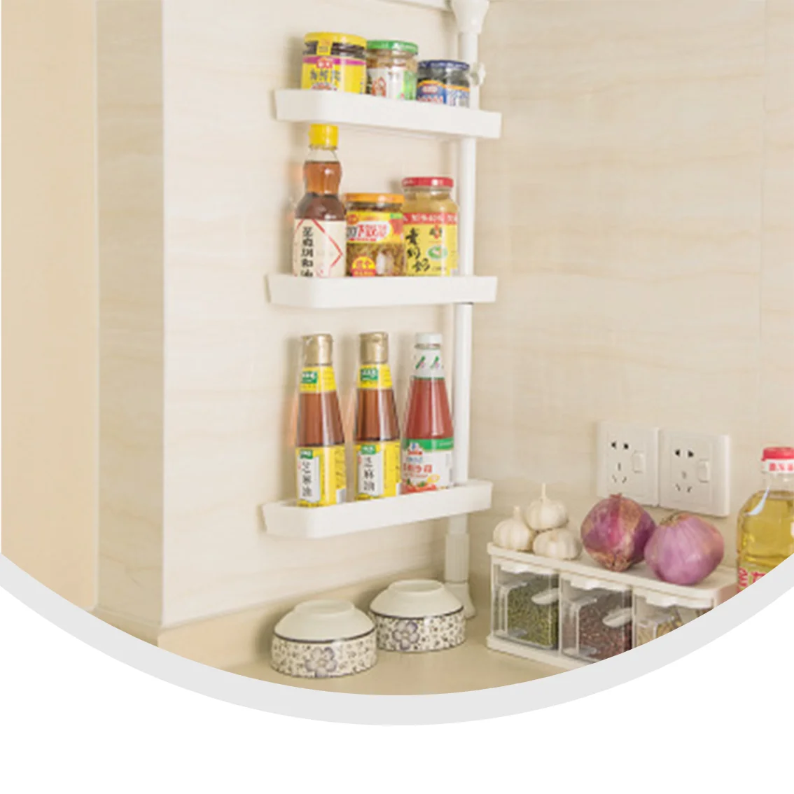 Waterproof Decorative Bathroom Organizer Shelves Storage Rack Buy Double Layer Kitchen Shelves Storage Corner Shelf