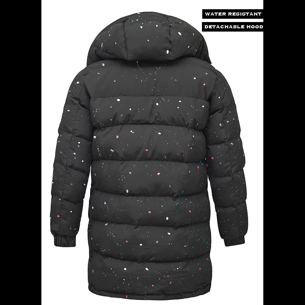 Puffer Jacket Men Shiny Puffer Jacket Custom Long Coat Warm Winter