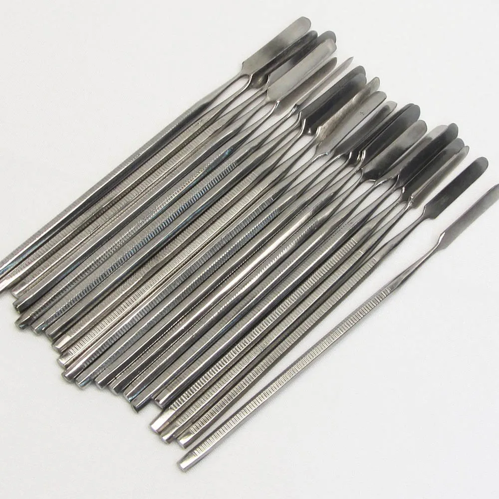 Metal Waxing Spatula Wooden Handle Waxing Strip Wooden Spatula for Waxing Silicone Makeup Spatula