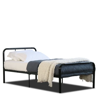 2020 New Design Rounded headboard Metal Single Bed Frame