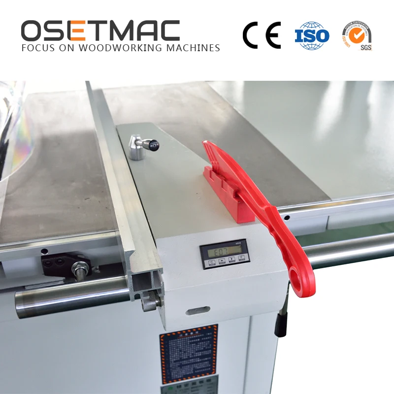 OSETMAC Woodworking Precision CE Certificated Electric Lifting Digital Display Sliding Panel Saw MJ6132S