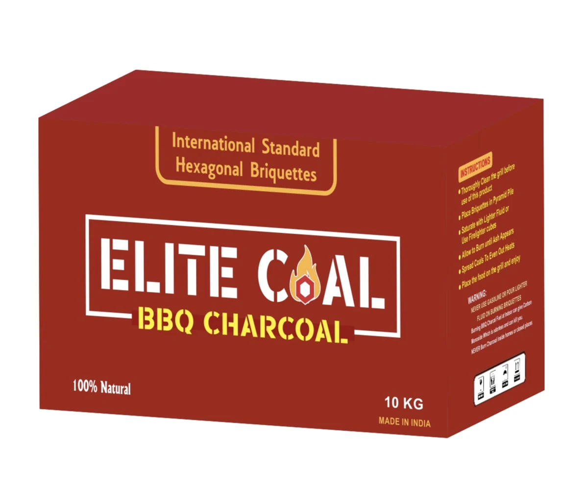 Tandoori Charcoal Extra Long Lasting 10kg Box Restaurant Grade Briquettes 