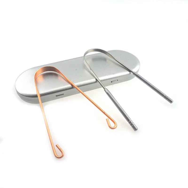 Free Sample Best Sellers Superior Gratte Langue Copper Tongue Cleaner