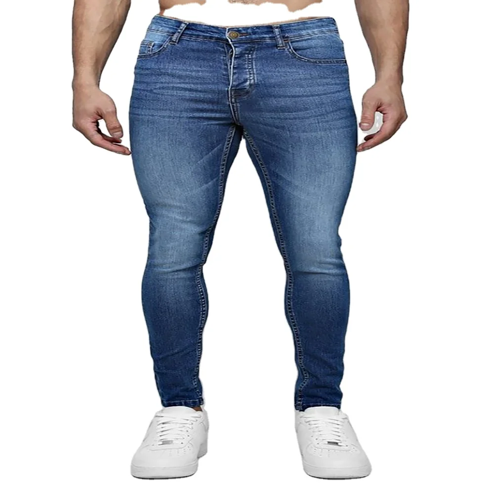 ASOS Denim Stretch Tapered Jeans in Blue for Men Mens Clothing Jeans Tapered jeans 
