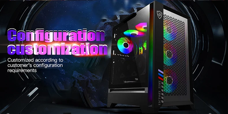 Game Desktop Host Core I7 10700CPU 16G RAM  512GB SSD HDD 1TB   3060TI GPU Supply PC Gaming Desktop Computer with Graphic card