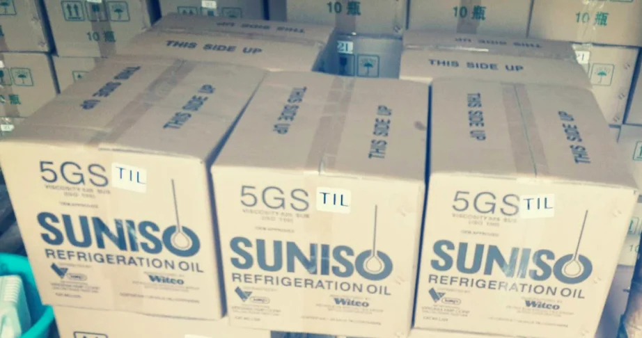 Hot selling refrigeration oil Suniso 3GS (VG32) 4L packing compressor oil from China supplier