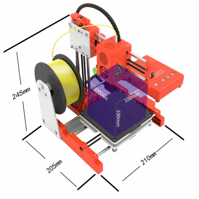 EasyThreed X1 Portable Mini 3D Printer - Auto Slice Printing for